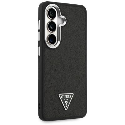 4. Etui Guess Fixed Glitter Triangle MagSafe na Samsung Galaxy S26 - czarne