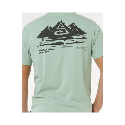 4. Koszulka męska RIP CURL Vaporcool Search Peak Tee zielona