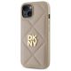 2. Etui DKNY Quilted Stack Logo na iPhone 14 - beżowe