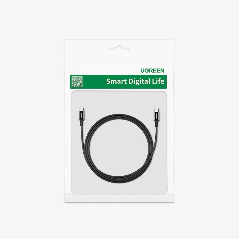 5. Kabel Ugreen US300 USB-C / USB-C 480Mb/s 5A 2m - czarny