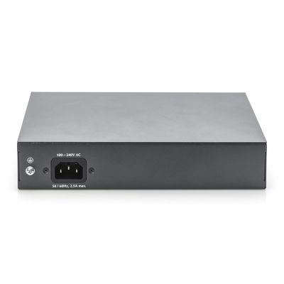 6. Digitus Przełącznik sieciowy niezarządzalny desktop 8x RJ45 Gb/s (w tym 6xPoE)+ 2x SFP, PoE++ max budżet 180W