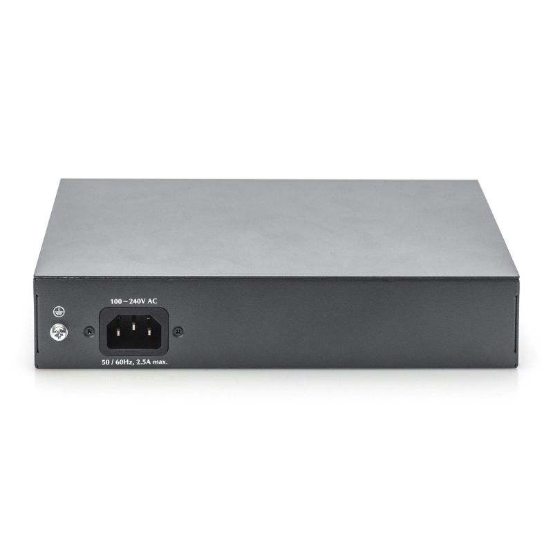 6. Digitus Przełącznik sieciowy niezarządzalny desktop 8x RJ45 Gb/s (w tym 6xPoE)+ 2x SFP, PoE++ max budżet 180W