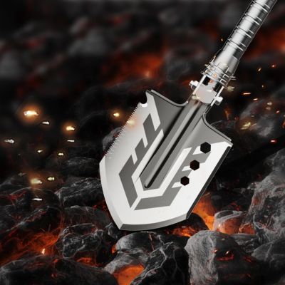 11. Saperka Wozinsky  WSS-211 survival bushcraft wielofunkcyjna nóż zbijak krzesiwo gwizdek harpun 21 w 1 - szara