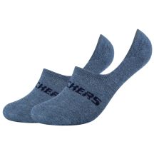 Skechers 2PPK Mesh Ventilation Footies Socks SK44008-5500 Niebieskie 35-38