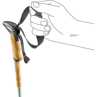 7. Kije trekkingowe LEKI MAKALU LITE, 90-125cm szaro-zielone