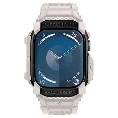 4. Pasek Spigen Rugged Armor ”Pro” na Apple Watch 10 (46 MM) - beżowy