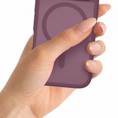 7. Etui 3mk Misty MagCase Deep Cherry na iPhone 17 Pro/ 18 Pro - burgundowe