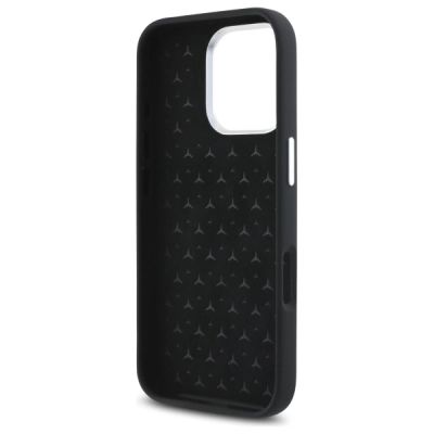 7. Etui Mercedes Silicone Tonal Logo MagSafe na iPhone 16 Pro - czarne