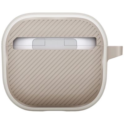 4. Etui UNIQ Clyde Lock Case do AirPods 4 - beżowe
