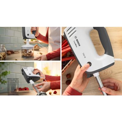 9. Mikser z misą Bosch ErgoMixx MFQ37490 (750W; biały)