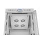 6. Szafa instalacyjna rack stojąca 19" 15U 600x800 szara drzwi szklane LCD Lanberg (Flat Pack) V2