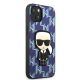4. Etui Karl Lagerfeld Monogram Ikonik Patch na iPhone 13 mini - niebieskie