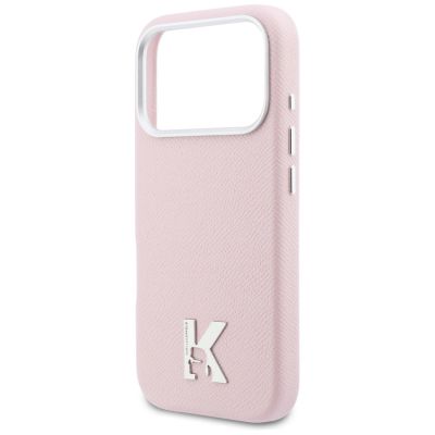 6. Etui Karl Lagerfeld Karl Head Logo MagSafe na iPhone 17 Pro Max - różowe