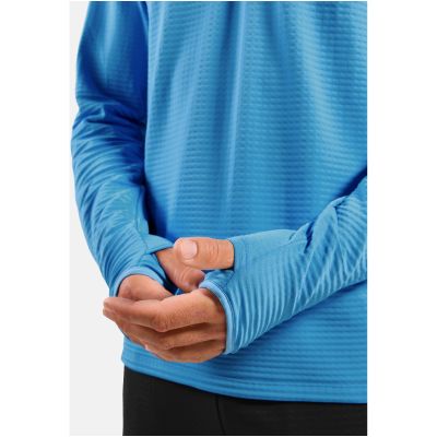 4. Bluza z półgolfem męska Odlo Mid layer 1/2 zip ESSENTIAL THERMAL niebieska