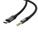 4. Kabel Acefast J11 USB-C do mini jack 3.5mm 1m - czarny