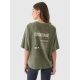 9. T-shirt oversize z nadrukiem damski 4F 4FRAW24TTSHF2583-43S