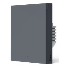 AQARA SMART WALL SWITCH H1 GREY (NO NEUTRAL, SINGLE ROCKER)