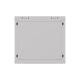 8. Szafa instalacyjna rack wisząca 19" 9U 540x350 szara drzwi przeszklone LANBERG (FLAT PACK)