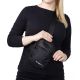 9. Mini saszetka na ramię Wozinsky WMS-W1 wodoodporna dwukomorowa na telefon unisex - czarna