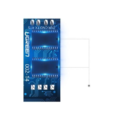 3. Ugreen kabel konsolowy przejściówka USB - Ethernet RJ45 1,5m czarny (CM204)