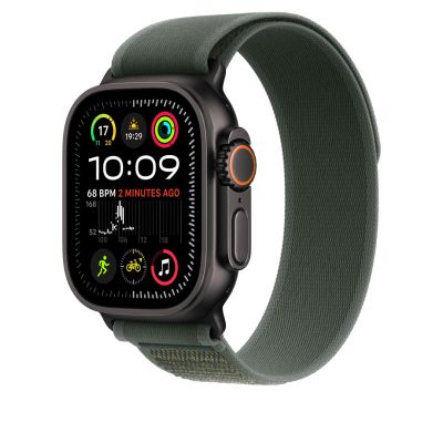 2. Pasek trail Apple Watch Ultra 49mm zielony/titan czarny S/M
