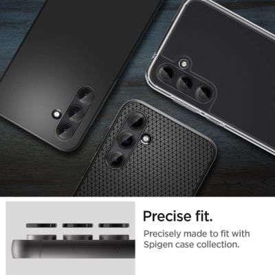 12. Osłona aparatu Spigen Glas.tR EZ Fit Optik Camera Protector na Samsung Galaxy S23 FE - czarna 2 szt.