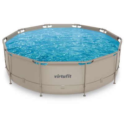 12. VIRTUFIT OKRĄGŁY BASEN 366 CM Z POMPĄ FILTRUJĄCĄ BEŻOWY
