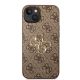 3. Etui Guess 4G Big Metal Logo do iPhone 15 - brązowe