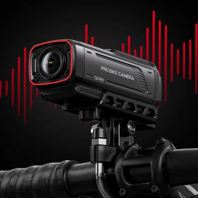 13. Kamera sportowa AKEEYO 730Pro wideorejestrator 4K na kierownicę rower motocykl - czarna