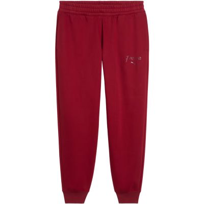 2. Spodnie damskie Puma ESS Script Comfort czerwone 694067 23