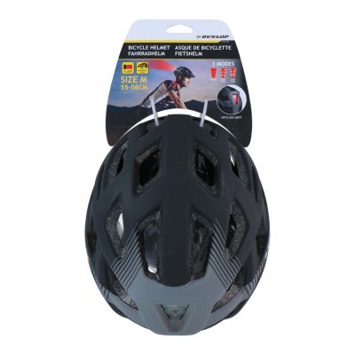 4. Kask rowerowy regulowany MTB Dunlop 6XLED R.M 55-58cm - 26691