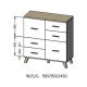 3. Komoda LOTTA 110 2D4S wotan + czarny mat