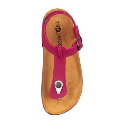 3. Sandały BIO dziecięce dla dziewczynki Trollkids Girls Alesund Sandal fireberry (484-230)