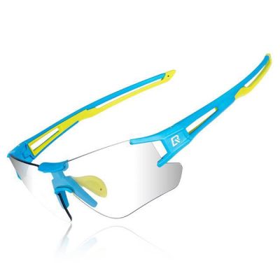 Rockbros okulary sportowe z fotochromem nieb/zielo