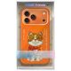 7. Etui Nimmy Glasses Cool Cat na iPhone 17 Pro Max - pomarańczowe