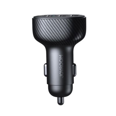 2. Ładowarka samochodowa Joyroom JR-CCD03 3.4A z wyświetlaczem 3x USB-A - czarna