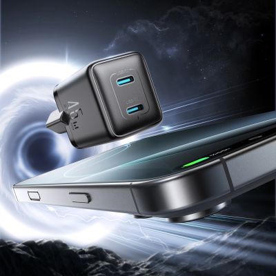2. Ładowarka sieciowa Joyroom JR-TCG17 45W 2 x- USB-C (wtyczka EU) - czarna