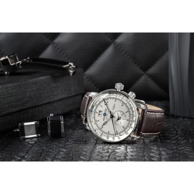 5. Zegarek Męski ZEPPELIN 100 Yahre 7640-1 + BOX