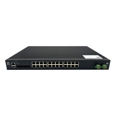 LevelOne IXP-2871 przełącznik sieciowy Zarządzany L2+ Gigabit Ethernet (10/100/1000) Obsługa PoE Czarny