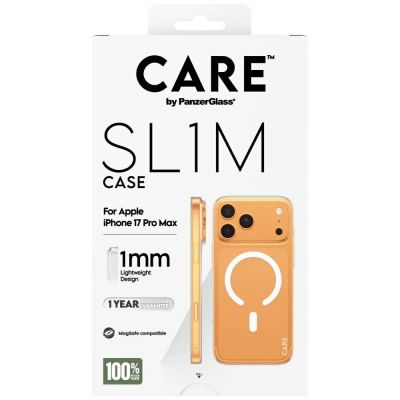 5. Etui CARE by PanzerGlass SL1M MagSafe na iPhone 17 Pro Max - przezroczyste