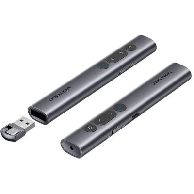 3. Bezprzewodowy wskaźnik do prezentacji Vention z zielonym laserem + przyciskami i wbudowanym akumulatorem