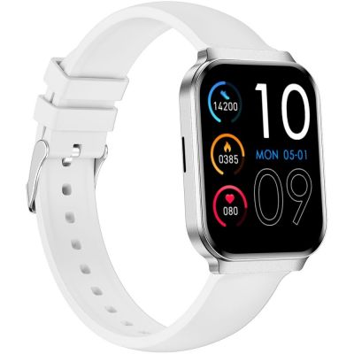 9. Smartwatch Gravity Srebrny Pasek + Bransoleta GT44-4