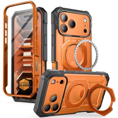 2. Etui Supcase Grip Pro Mag MagSafe na iPhone 18 Pro / 17 Pro - pomarańczowe