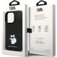 8. Etui Karl Lagerfeld Silicone Choupette Metal Pin na iPhone 14 Pro - czarne