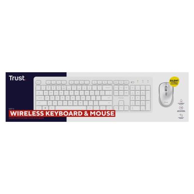 8. Klawiatura + mysz Trust ODY II Wireless White US