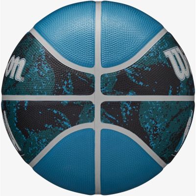 12. PIŁKA DO KOSZYKÓWKI WILSON NBA DRV PLUS VIBE WZ3012602XB7 R.7 czarno niebieska