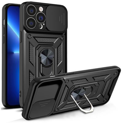 Hybrid Armor Camshield etui iPhone 13 Pro Max pancerny pokrowiec z osłoną na aparat czarne