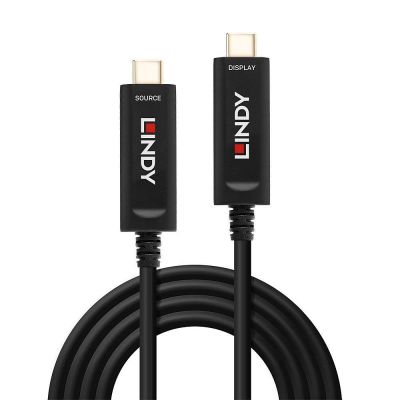 3. Lindy 15m Fibre Optic Hybrid USB Typ C Video Kabel