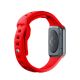 4. Pasek silikonowy 3mk Silicone Watch Strap for Apple Watch 42 / 44 / 45 / 49 mm - czerwony