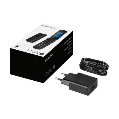 7. KRUGER&MATZ TELEFON IRON 5 FLIP 4G KM0466 CZARNY